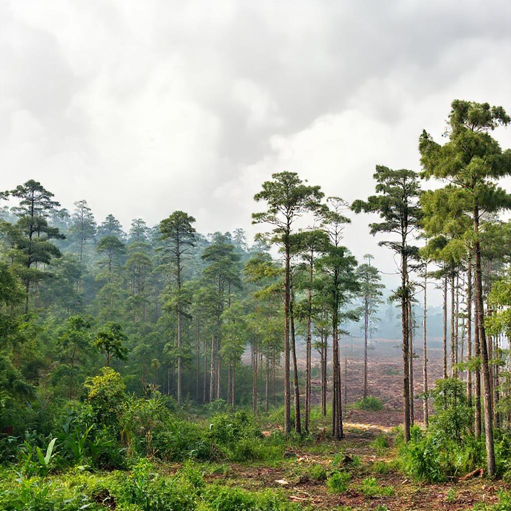kontribusi deforestasi pada pemanasan global Alt text